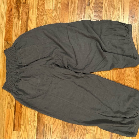 NATURAL LIFE Charcoal linen blend pants - Picture 5 of 6